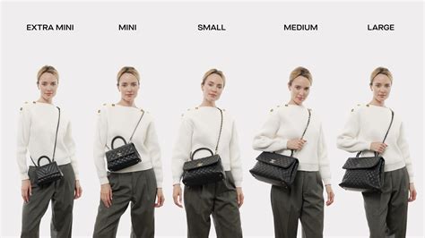 coco handle chanel sizes|Chanel coco handle size comparison.